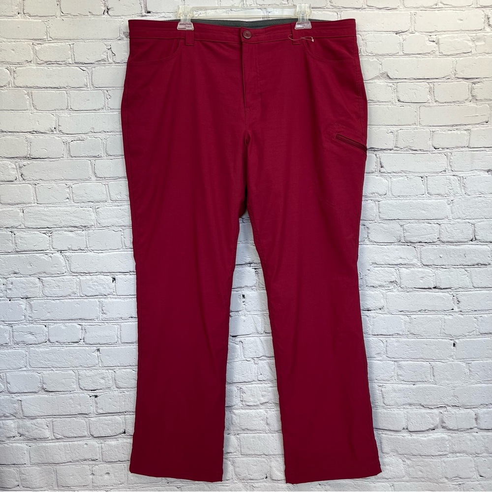 Eddie Bauer Rainier Fleece-Lined Pants Cranberry Sz 18